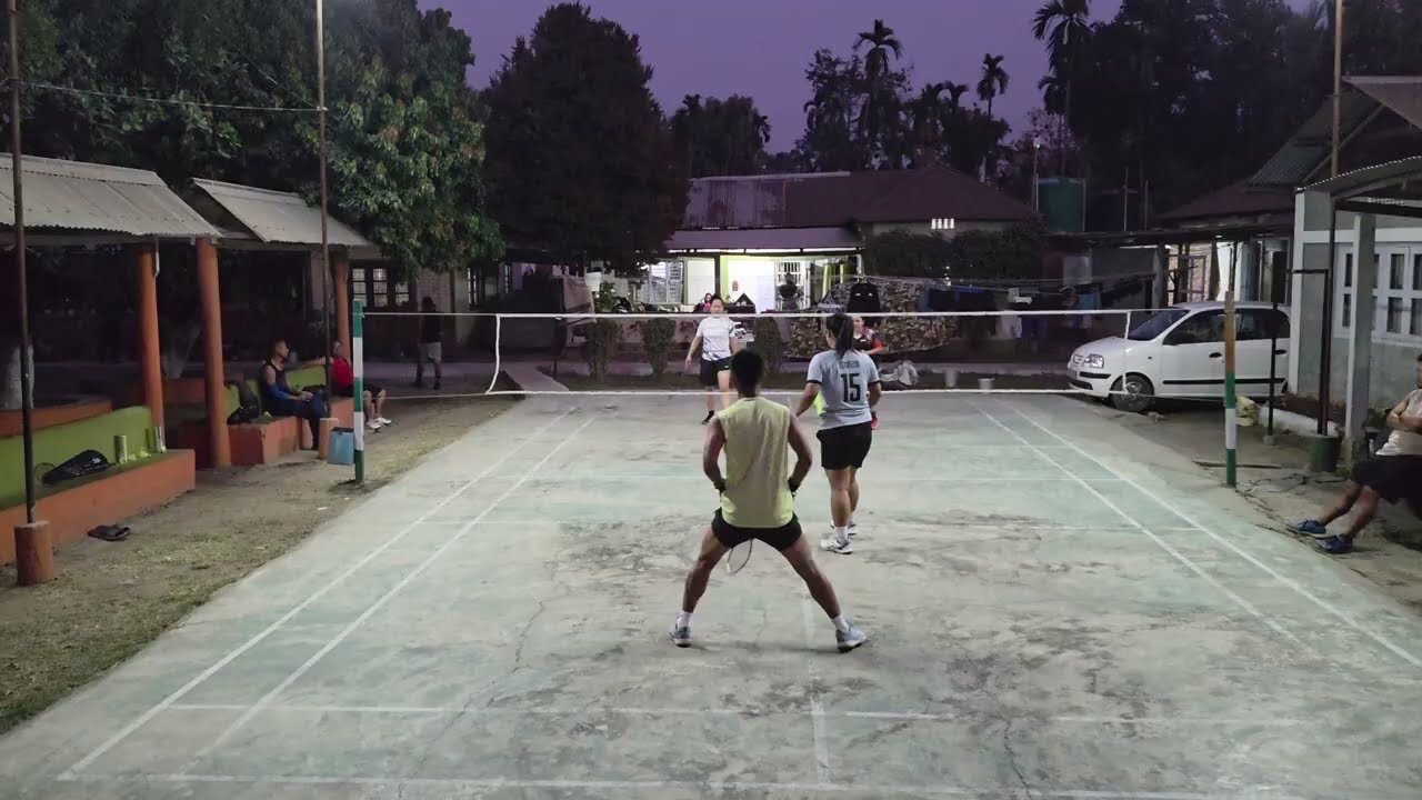 Day 33 of 2026 (Match 1) Miss Dli & Miss Eni VS Miss Remremi & Sir Tea [Badminton Match]