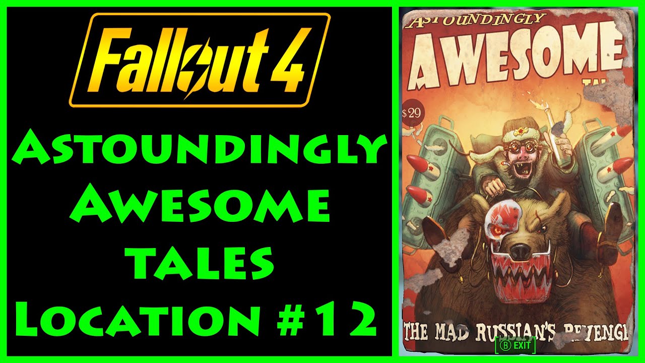 Fallout 4 - Astoundingly Awesome Tales - Pickman Gallery - 4K Ultra HD