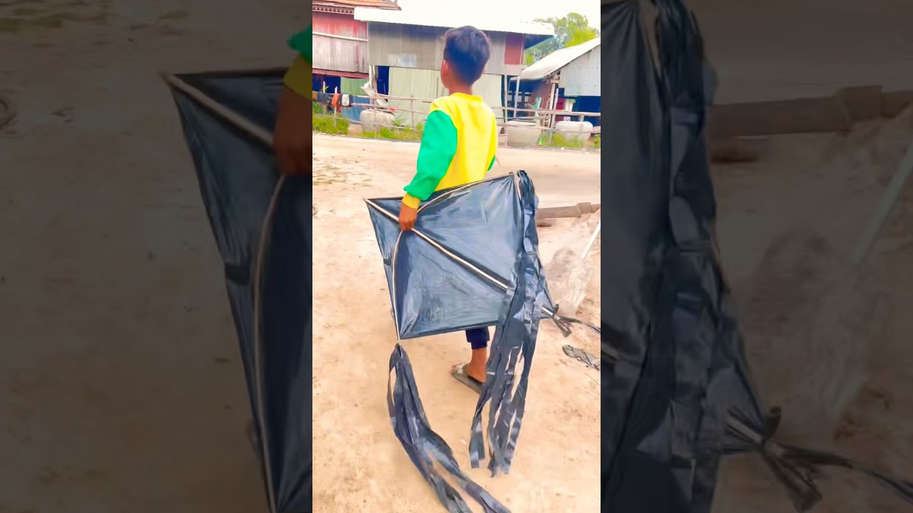 Prepare a kite with long tail #monokitefighter #kitelover