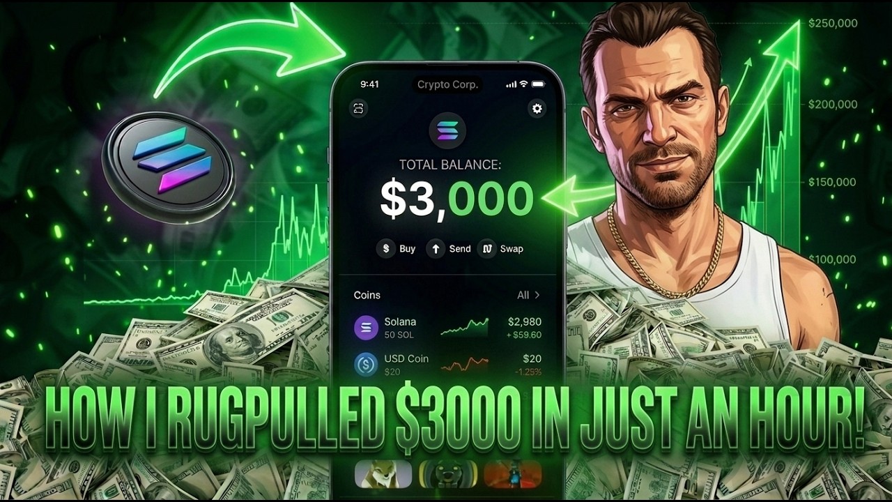 HOW I MADE 3000$ FROM GTA 6 THEMED SOLANA MEMECOIN (RUG PULL Guide)