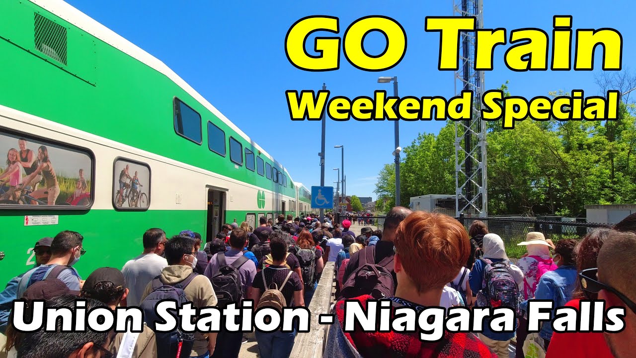 4K Weekend Special, GO Train Ride from Union Station to Niagara Falls GO