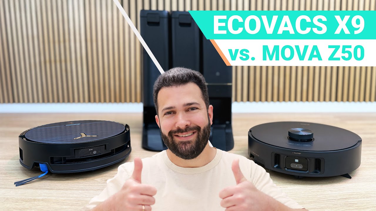 ECOVACS DEEBOT X9 PRO OMNI vs. MOVA Z50 ULTRA | VERGLEICH der Wischwalzen