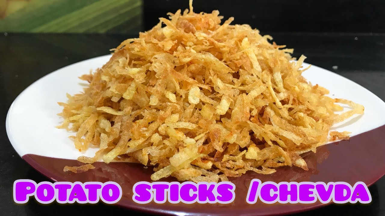How to make crispy potato sticks / Chevda