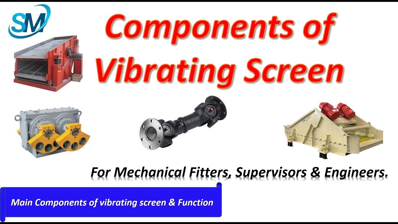 Components of Vibrating screen | Vibrating Screen Components & It's Function | Vibrating Screen |