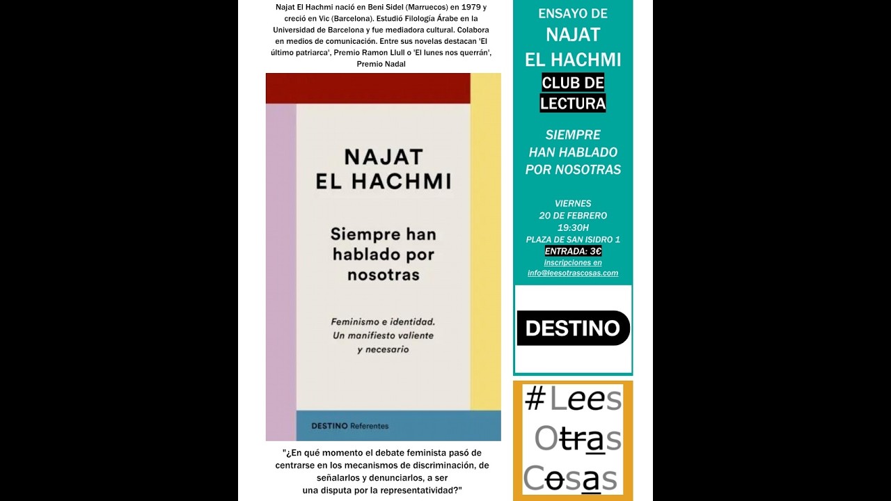 'Siempre han hablado por nosotras' de Najat El Hachmi