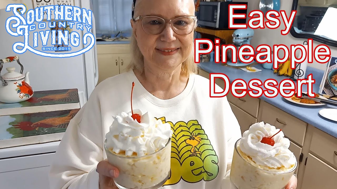Easy Pineapple Dessert  --  Only Three Ingredients