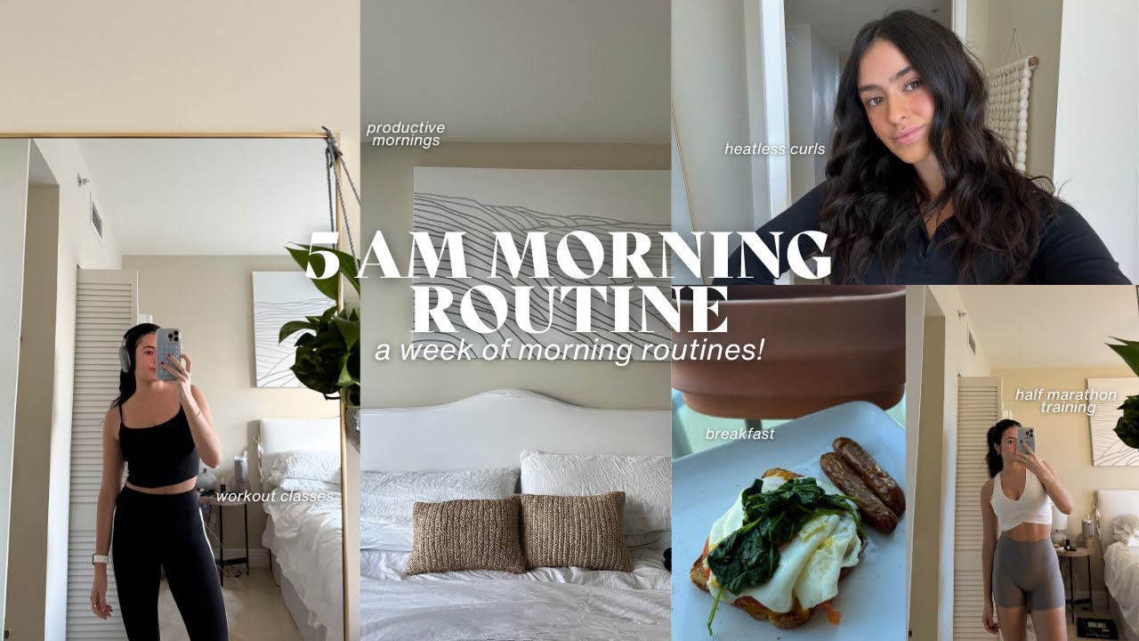 5 AM MORNING ROUTINE 2025 ⏰🌅🛌 I *tried* waking up at 5 AM every morning (is it worth it?)