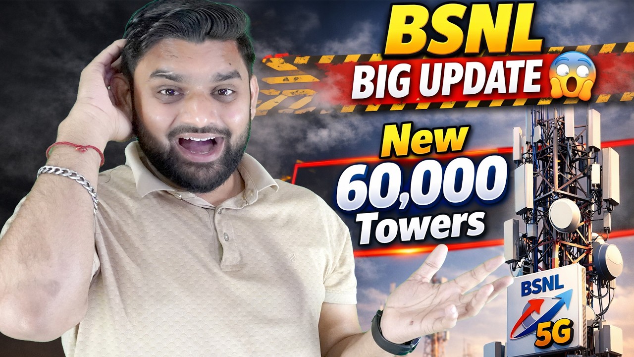 BSNL BIG Update 🚨 60,000 New Towers & 5G Plan | Massive Network Expansion 2026