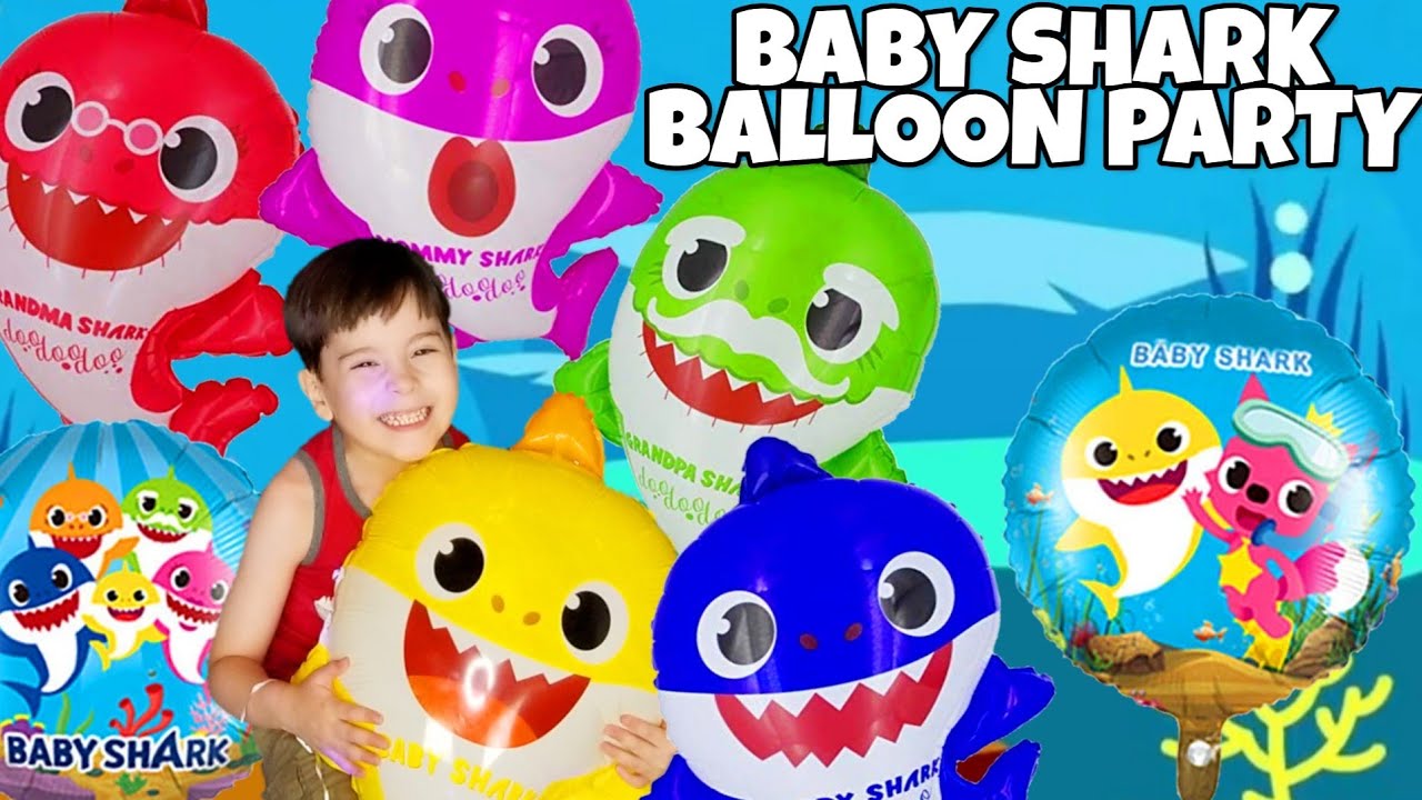 BABY SHARK BALLOON PARTY 2019 Inflating our Baby Shark Balloons
