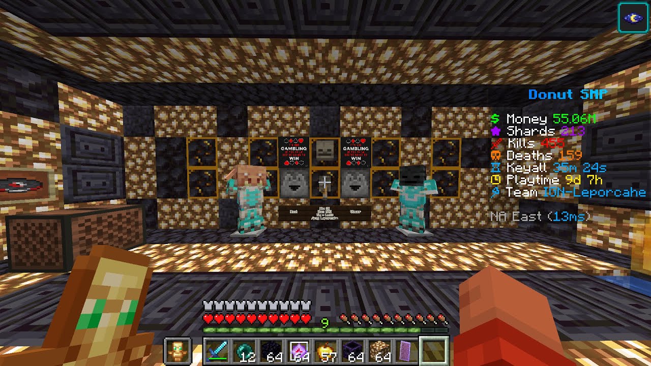 Donut SMP Live 150M Lootdrop + Rating Bases & Gambling