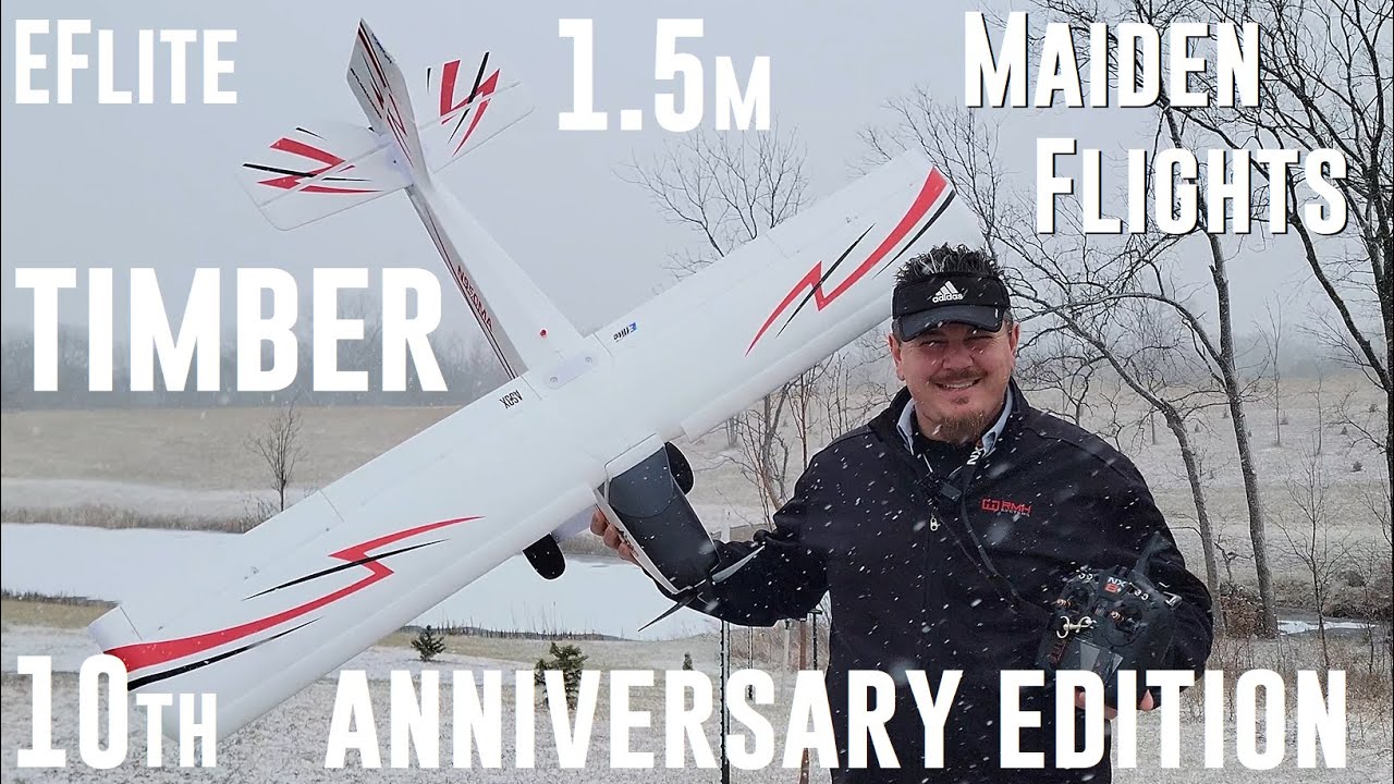 E-flite - Timber 10th Anniversary Edition - 1.5m - Maiden Flights