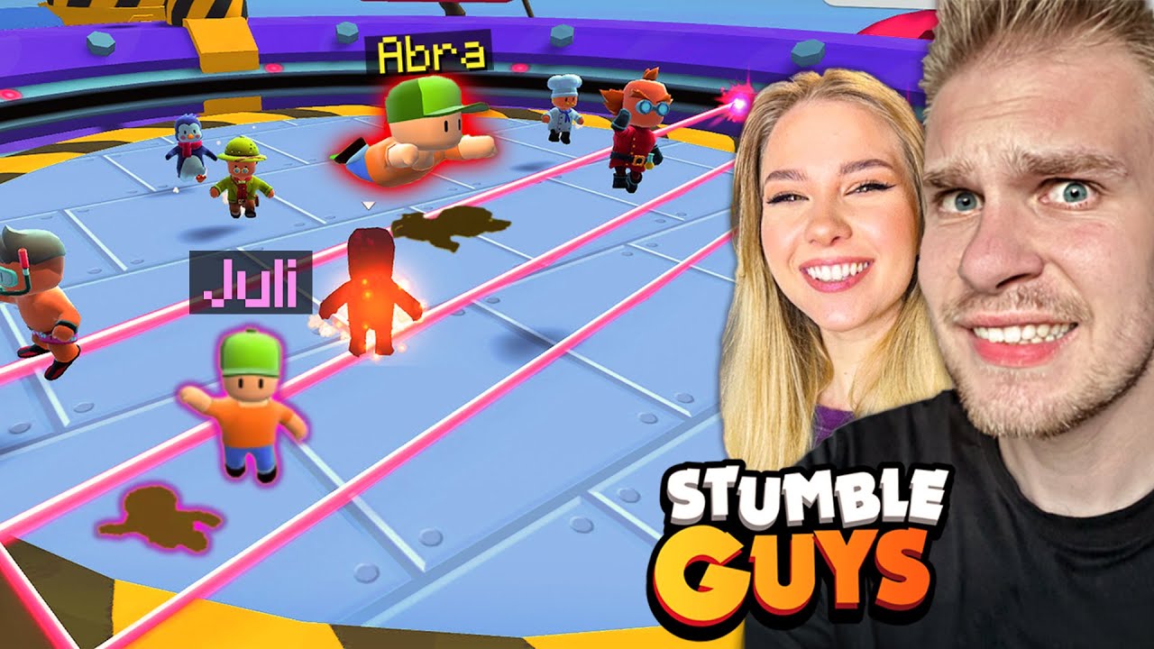 MÓJ CHŁOPAK ABRA UCZY MNIE GRAĆ w Stumble Guys! 😂 ❤️ (nie wytrzymał)