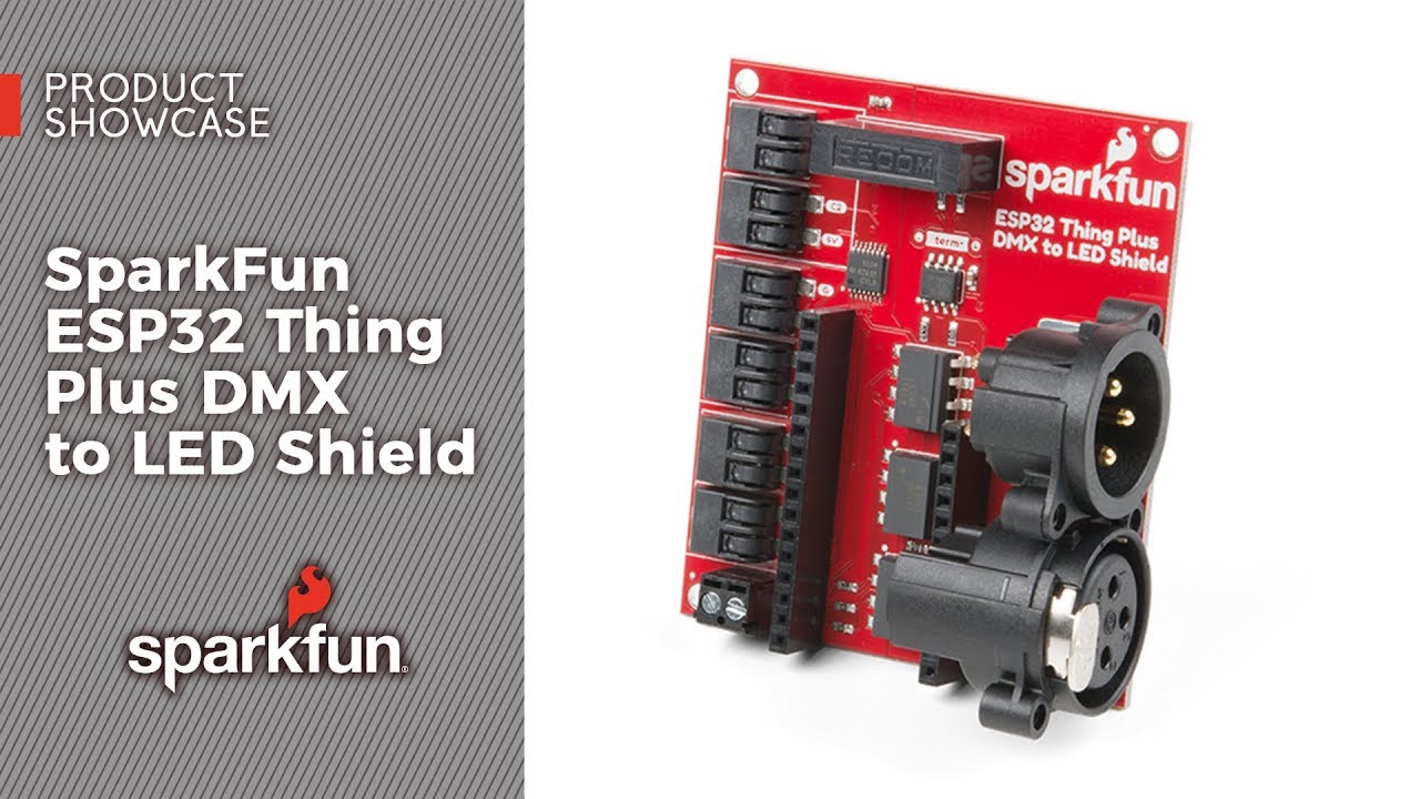 Демонстрация продукта: SparkFun ESP32 Thing Plus DMX для светодиодного экрана