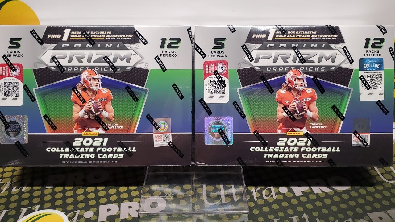 2021 Prizm Draft Mega Box Opening. Gold Ice Prizms!