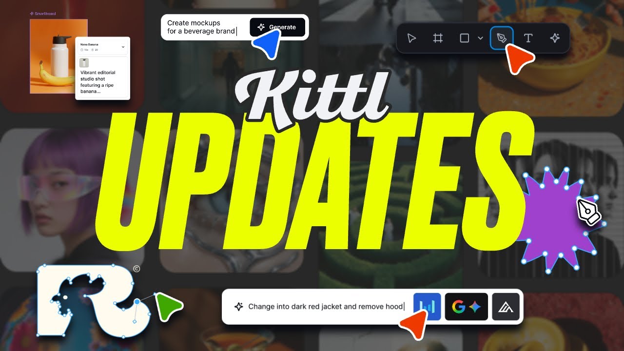 Новый пользовательский интерфейс Kittl + обновления функций, о которых вам нужно знать