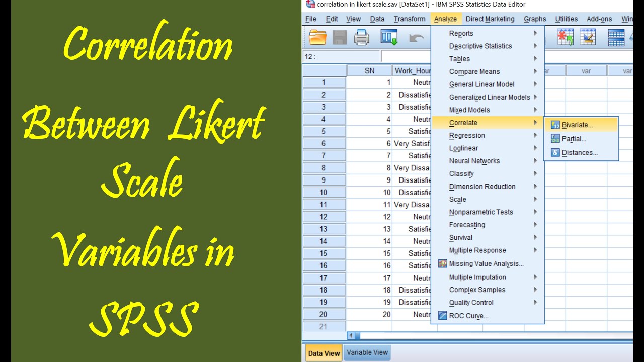 Correlation in Likert Scale Variables | Non-parametric Correlation | Spearman Correlation in SPSS