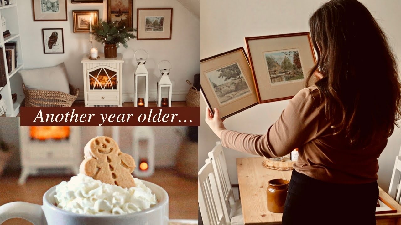 Decorating for Christmas 2022🎄, Vintage Wall Art Gallery (thrifted) & why I love Harry Potter? Vlog