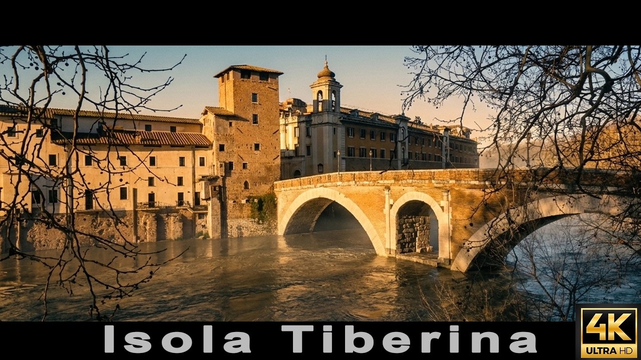 Isola Tiberina - Piena del Tevere 