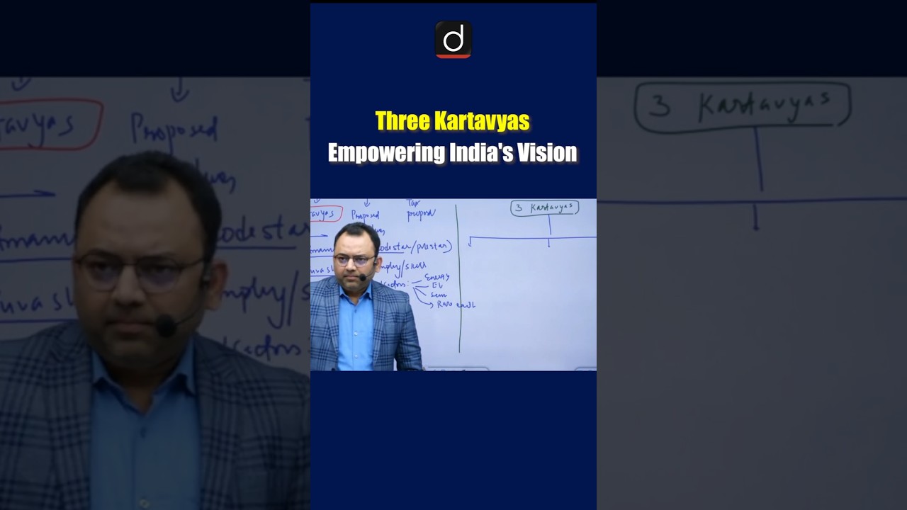Three Kartavyas | Union Budget 2026-27 | Drishti IAS English #shorts #kartavyas #budget