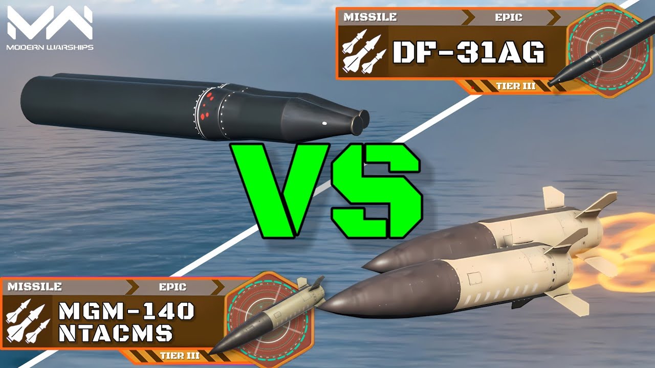 Cluster Missile Comparison! | DF-31AG VS MGM-140 NTACMS | Modern Warships