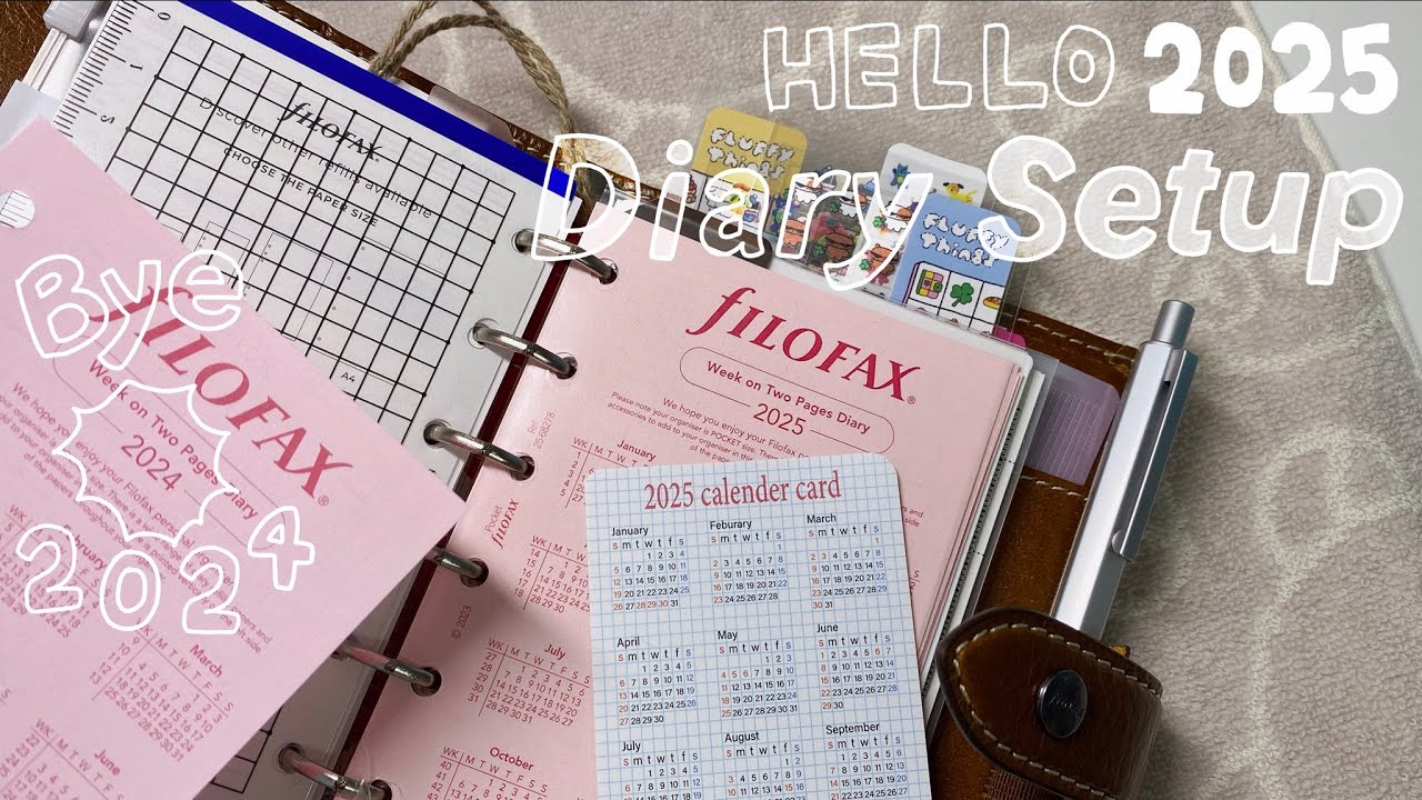 2025 다이어리 셋업 | journal flip through