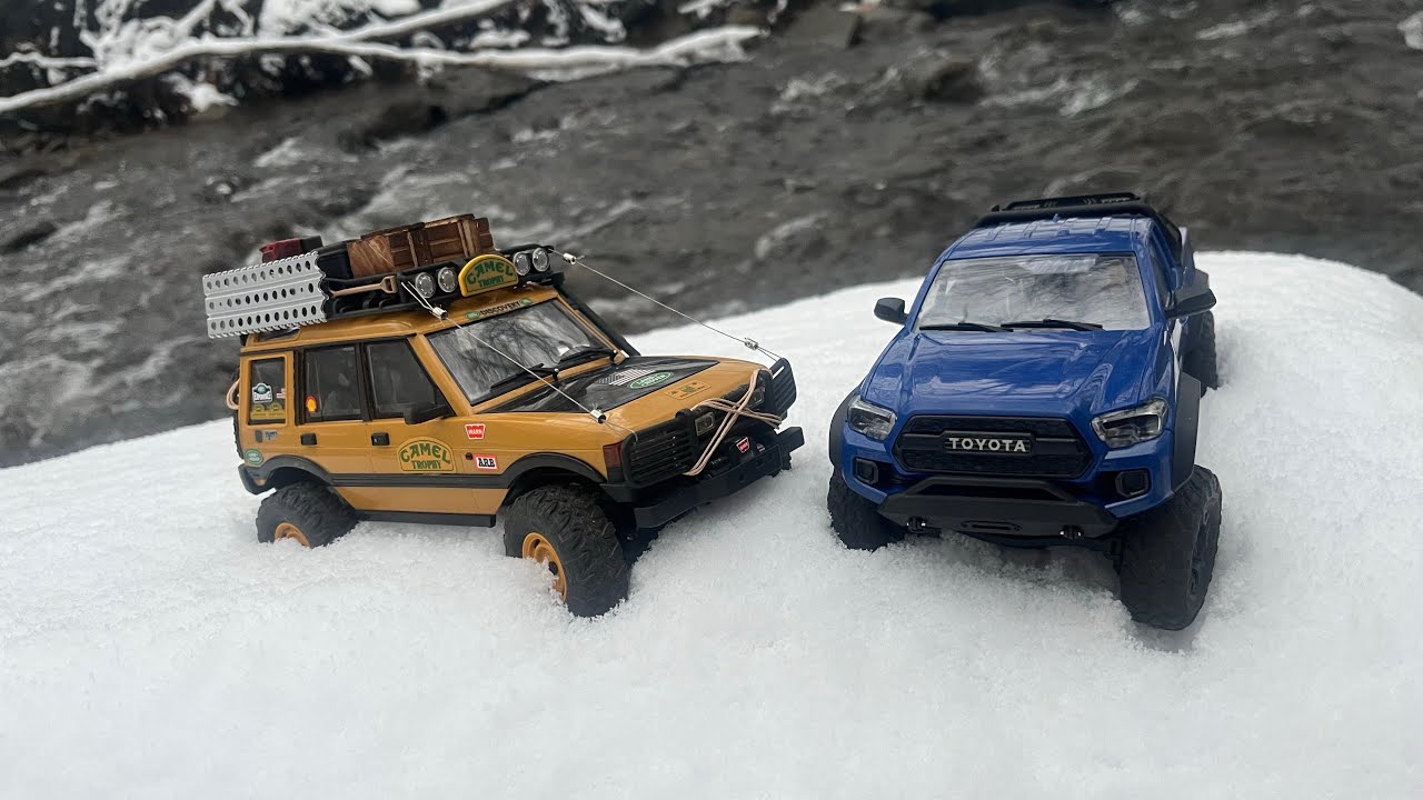 Snow Creek Crawlers | FCX24M Tacoma & Discovery Winter Trail Run