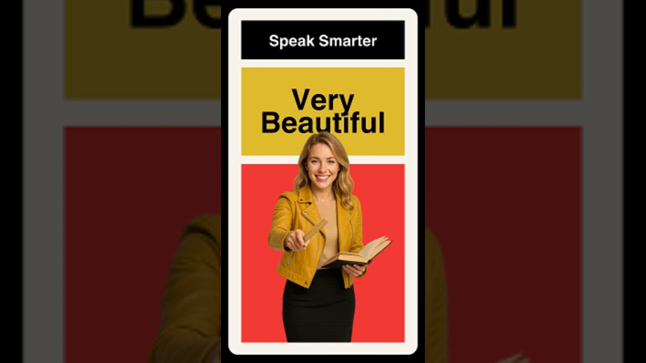 Stop Saying &ldquo;Very Beautiful&rdquo; | 4 Elegant Alternatives ✨💬