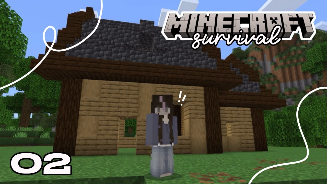 building my house!! - survival letsplay ep.2