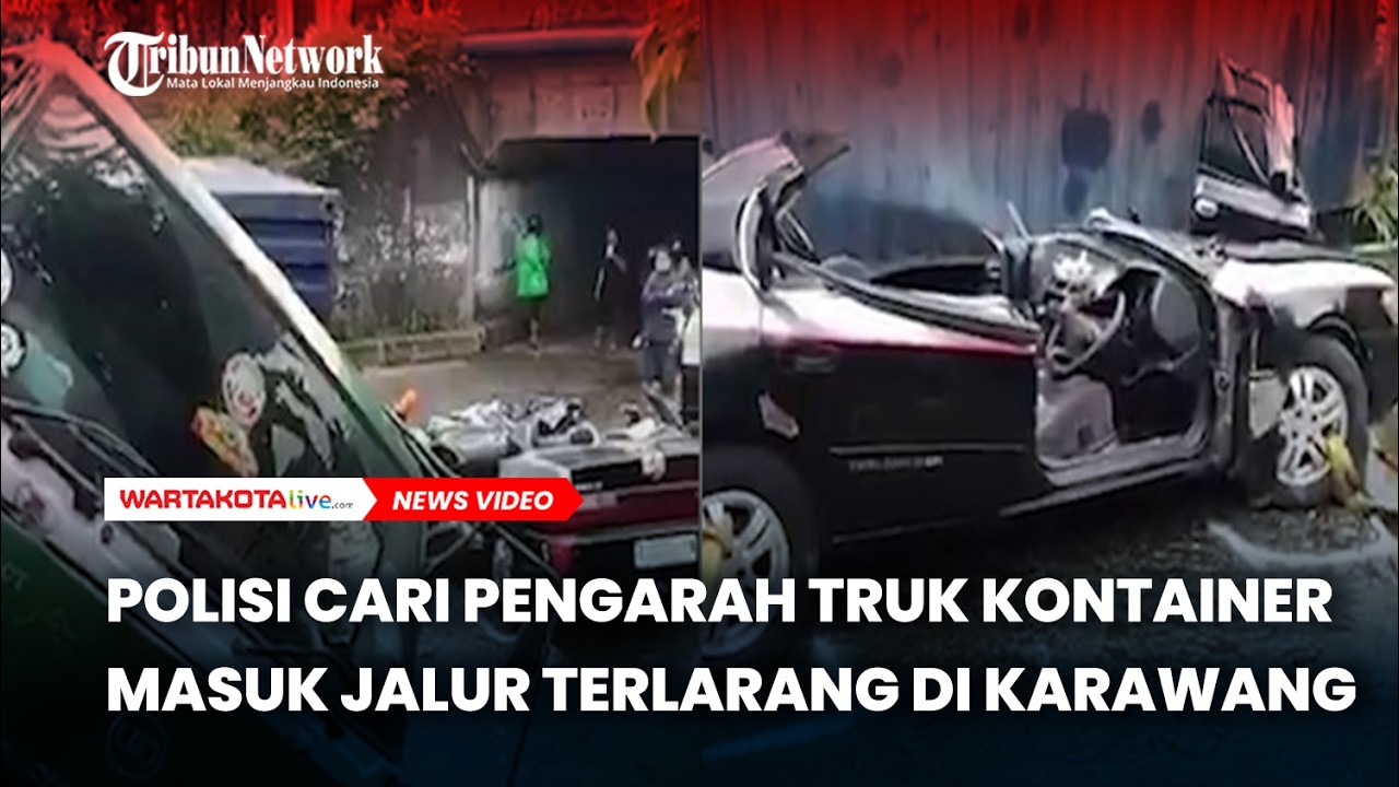 Polisi Cari Pengarah Truk Kontainer Masuk Jalur Terlarang di Karawang