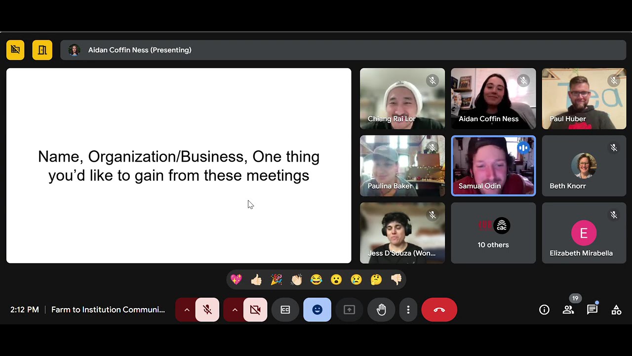 Nourishing Wisconsin Community of Practice: Initial Meeting