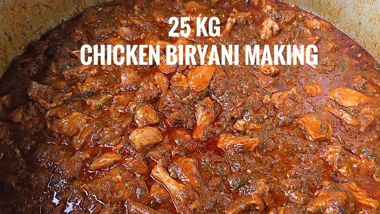 25Kg Chicken Biryani Making | Chicken Biryani | Indian Street Food 