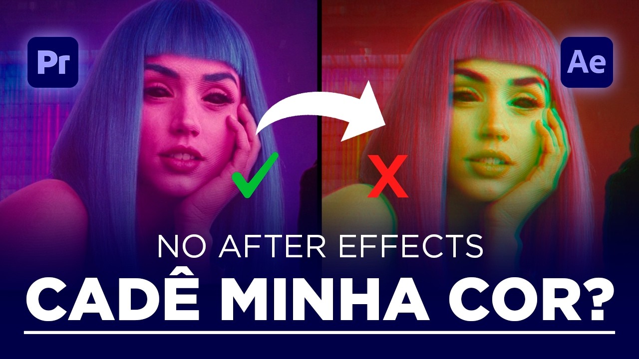 POR QUE A COR FICA DIFERENTE NO AFTER EFFECTS? CULPA DO LUMETRI?