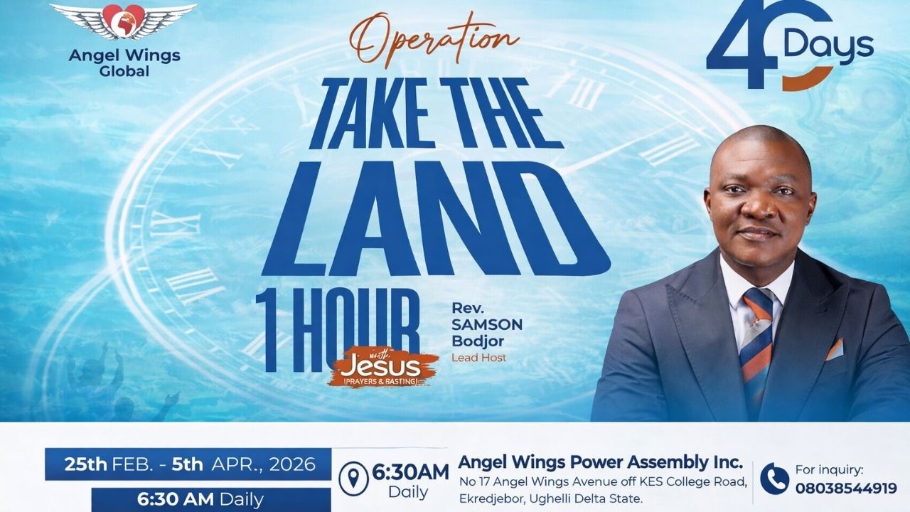 40 DAYS ONE HOUR WITH JESUS | DAY THREE | OPERATION TAKE THE LAND | ANGEL WINGS GLOBAL || 28-02-2026
