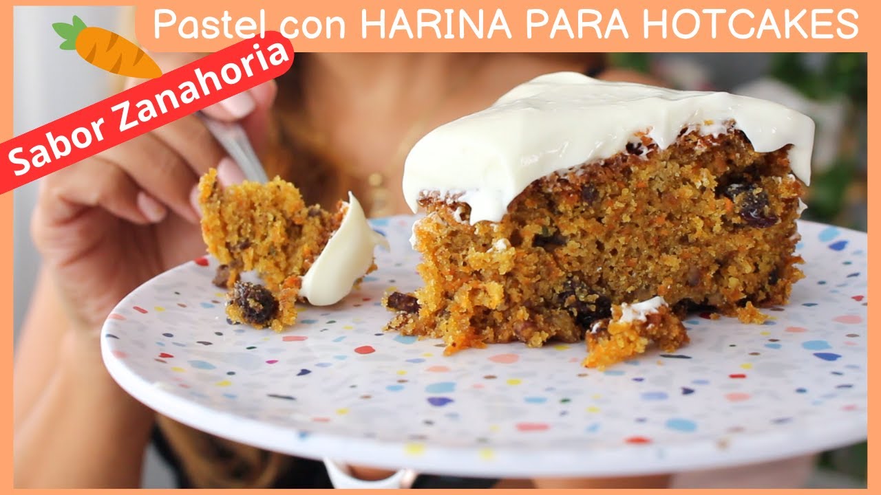 🥕Pastel de Zanahoria con HARINA PARA HOTCAKES 🥕