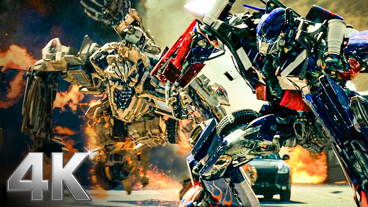 Optimus Prime vs Bonecrusher on the Highway | Transformers | CLIP 💥 4K