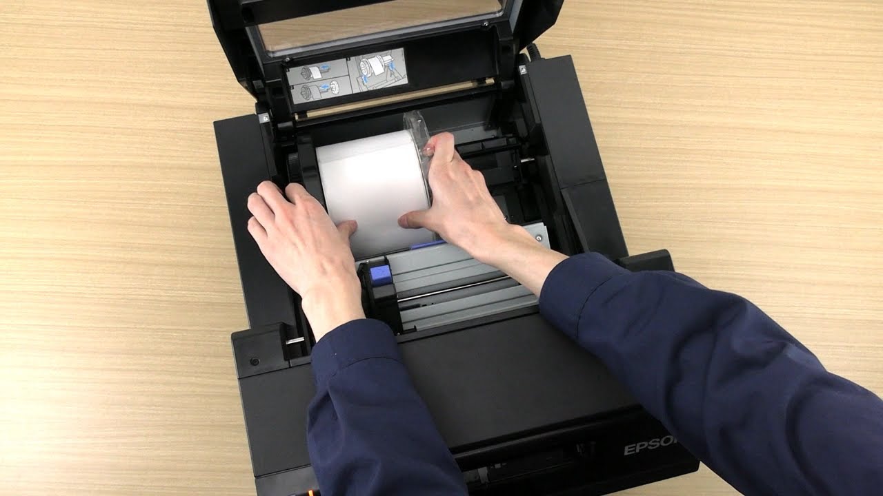 用紙を内部供給でセットする (CW-C6000/CW-C6500 オートカッターモデル)