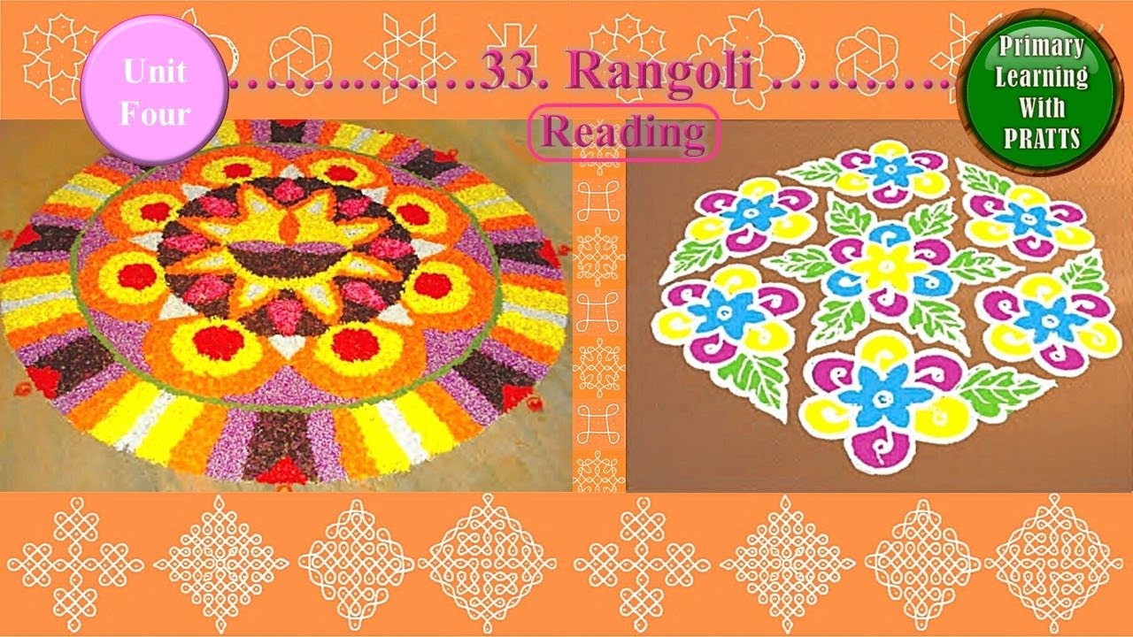 Rangoli, Std 5, Unit 4, Chapter 33, English Balbharati, Reading, Maharashtra State Board, Class V