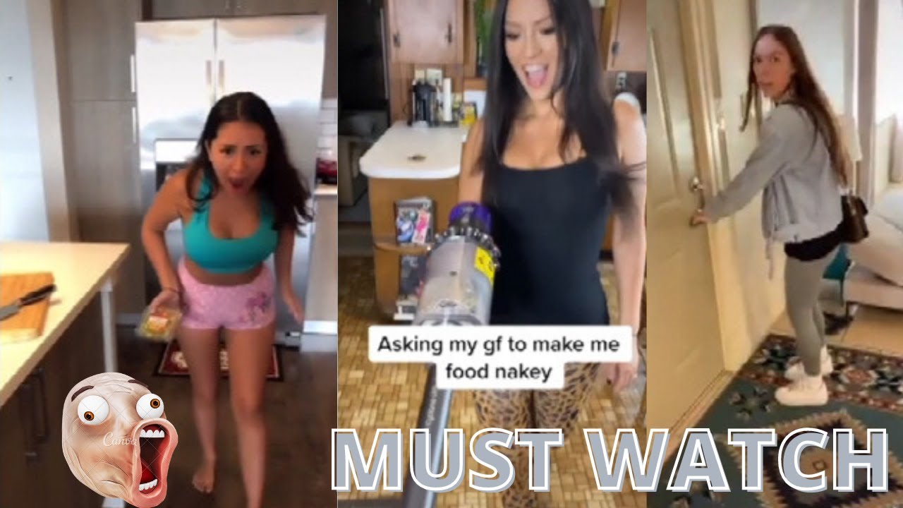 Ask Her To Make Me Food Nak*d | TikTok Compilations 🤣 (Walking out naked)