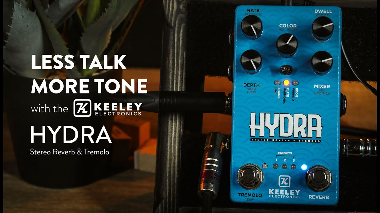 Keeley Electronics Hydra Stereo Reverb & Tremolo Demo (In Stereo - Please Use Headphones)