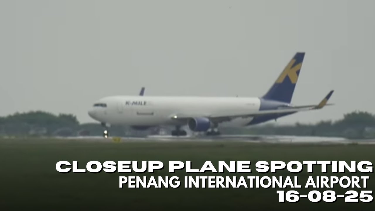 16/08/2025 PENANG PLANE SPOTTING Landings & Takeoffs - Penang Int'l Airport (PEN/WMKP)