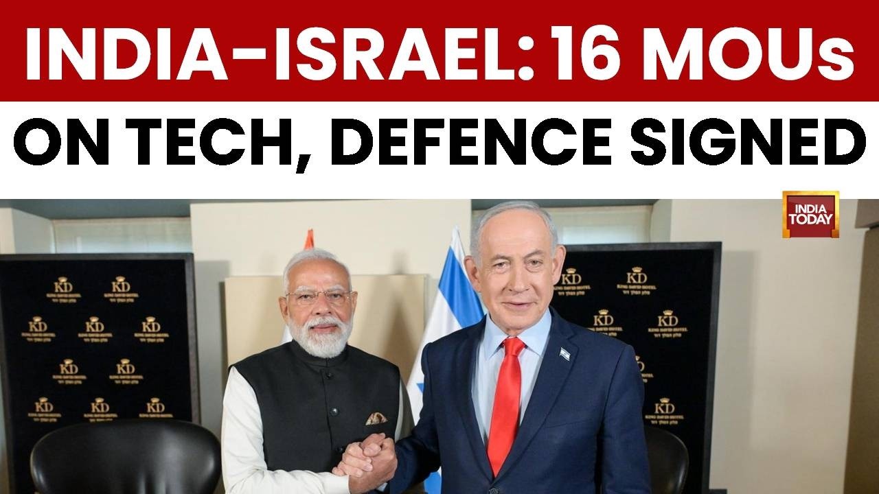 India, Israel Elevate Ties To Special Strategic Partnership; Sign 16 MOUs On Tech, Defence