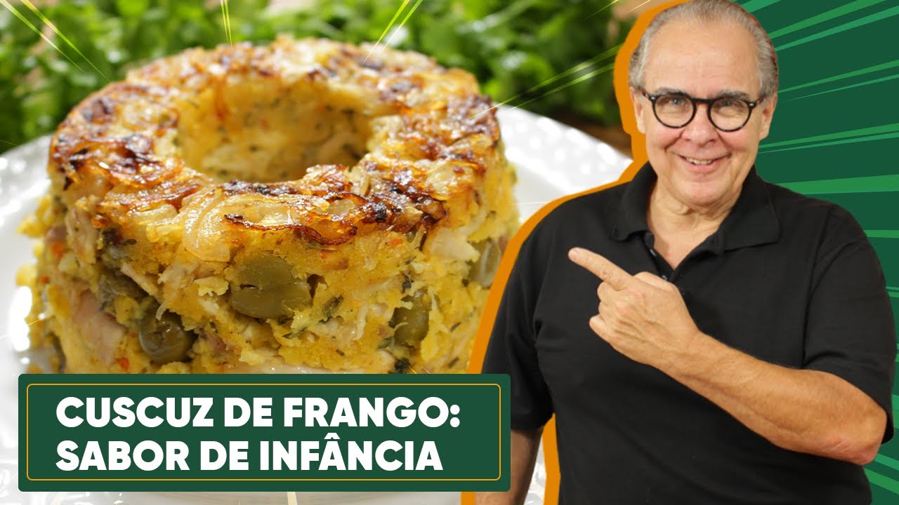 RECEITA TRADICIONAL DO CUSCUZ DE FRANGO: O VERDEIRO SABOR DA INFÂNCIA!