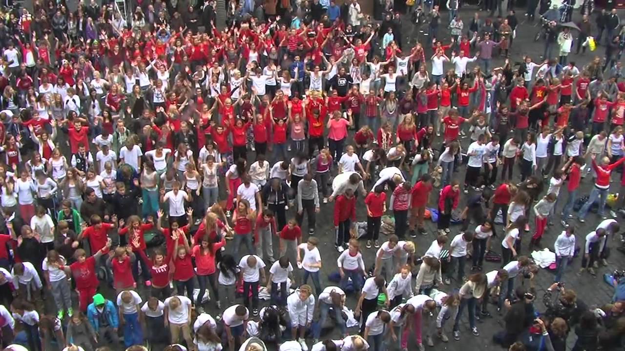Flashmob 125 jaar Stedelijk Gymnasium Breda