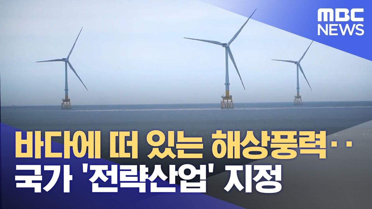 해상풍력 정부가 육성‥ 전략산업 지정 (2025.08.04/뉴스데스크/울산MBC)