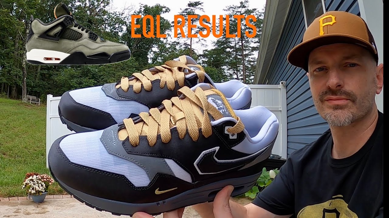 UNDEFEATED 4 EQL Results - Goldeneye 007 BIG HEAD MODE - Nike Air Max 1 - dotswoosh - Sizing Info