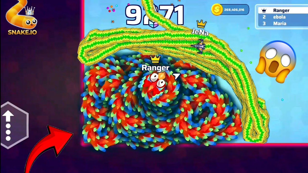 Snake.Io Trolling Red Feather Boa Snake Skin 🐍 Party Snake Zero to Hero Gameplay?