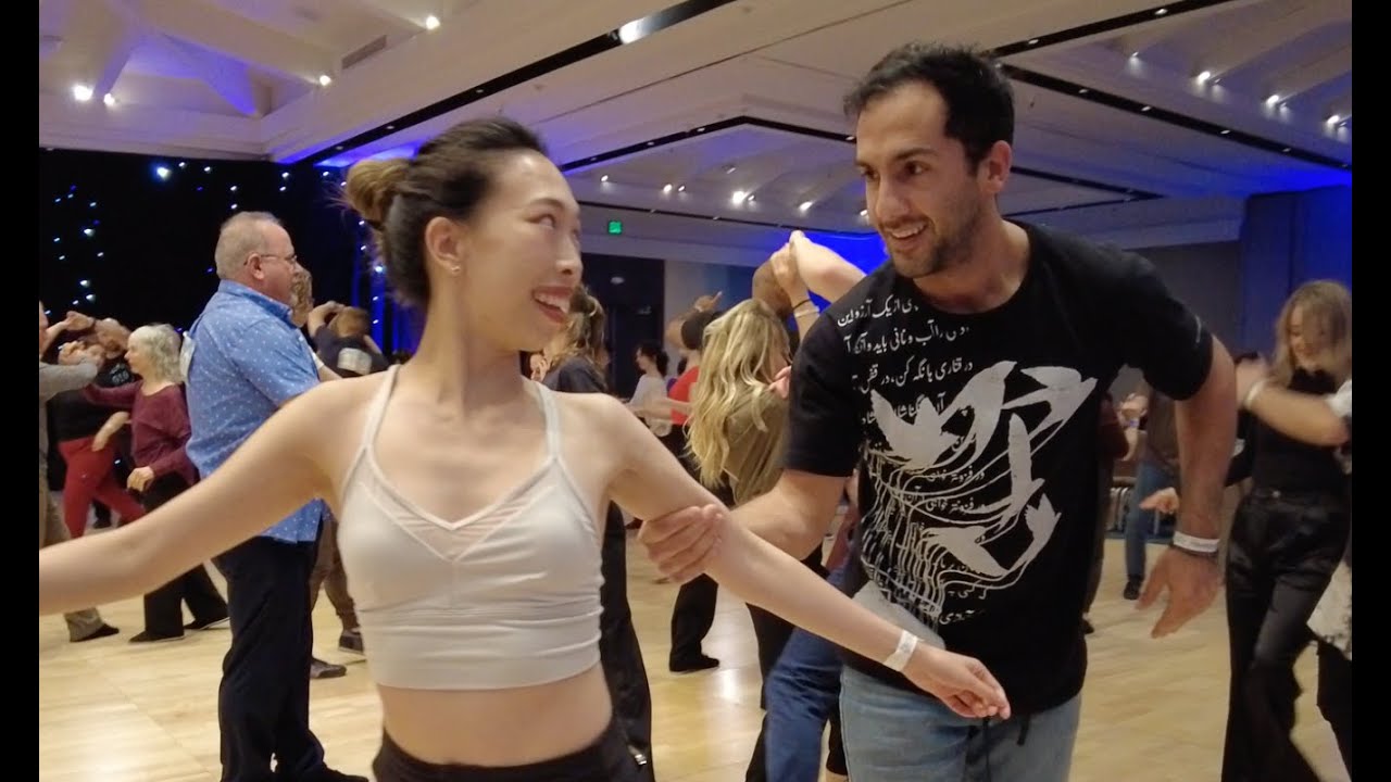 Selina Her & Imaan Taghavi - West Coast Swing social dance - Monterey Swingfest 2024