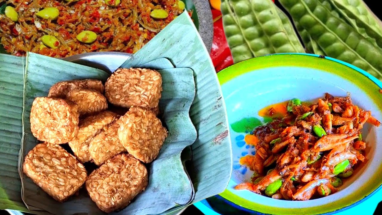 Bang dapsong masak sambel teri pete rebus kuluban bayem cabut