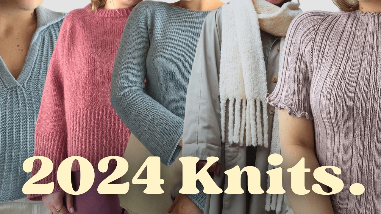 everything i knit in 2024! ✨