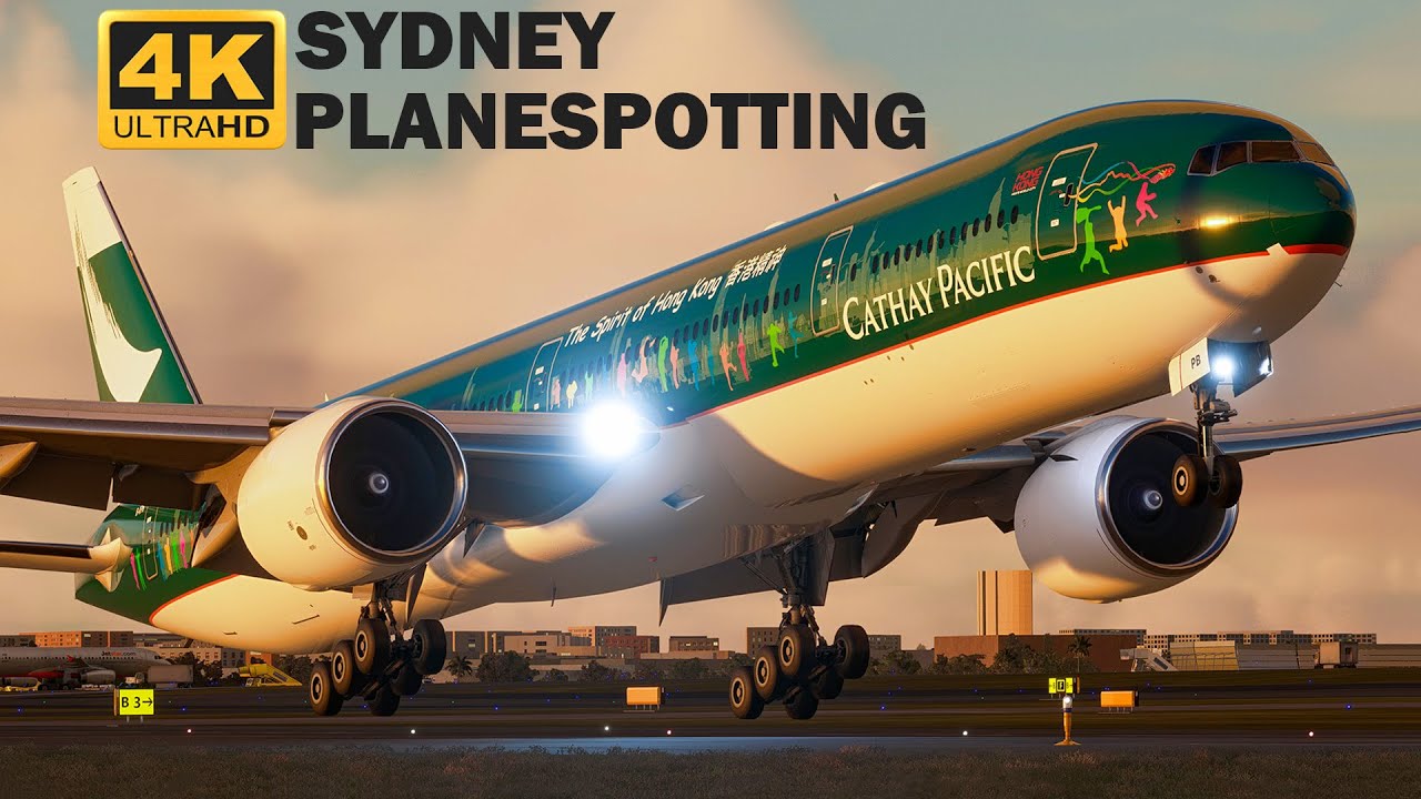 8 MINUTES of HEAVY Sydney Plane Spotting | Microsoft Flight Simulator